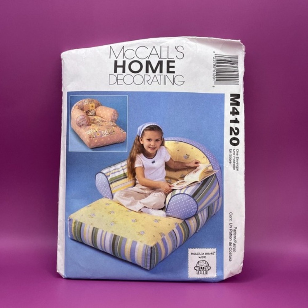 M4120‎ McCall's Home Decorating Child's Chair Sewing Pattern M4120 UNCUT